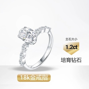 European and American Popular 18K Gold Inlaid Cultured Diamond Ring Engagement 1.2 Carat Diamond K Gold Ring Platinum Empty Support Ring
