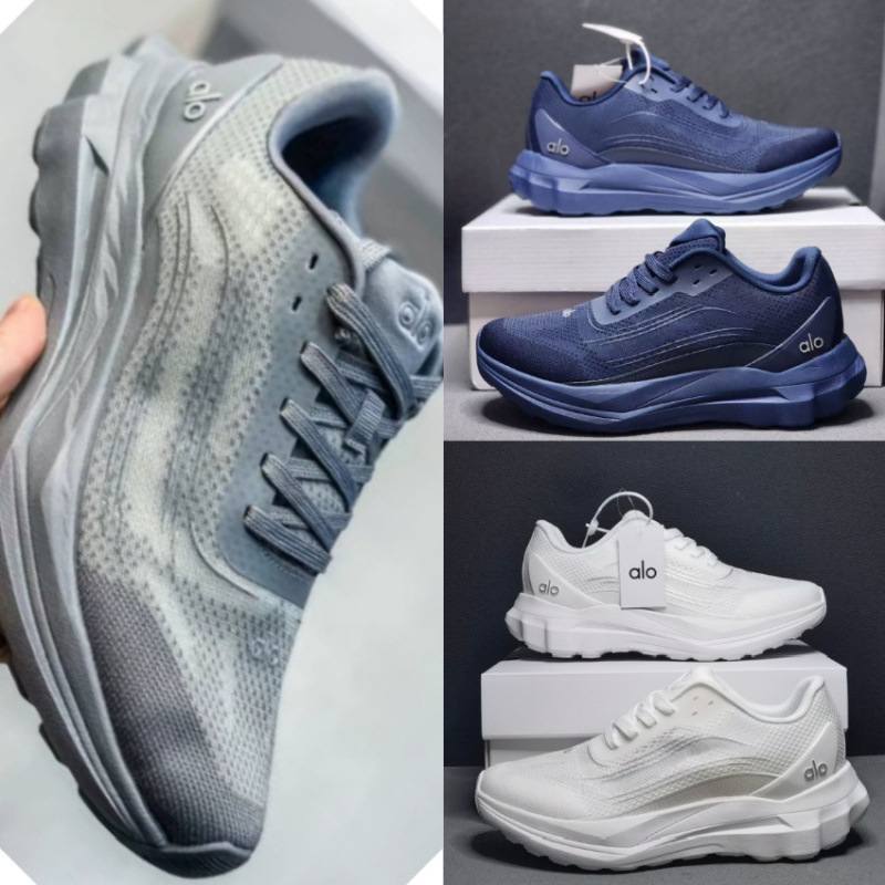 Cross-border Alo Runner Jin Zhixiu lujoso ligero conjunto completo de zapatos deportivos casuales de malla transpirable ultraligero para hombres y mujeres