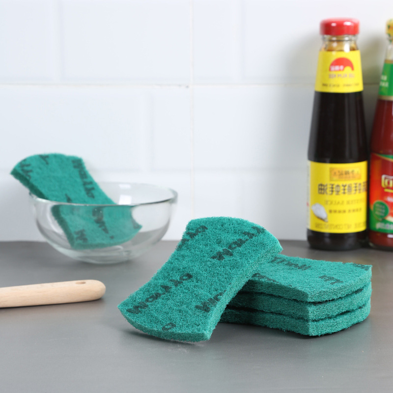 Meiliya strong decontamination scouring pad washing sponge kitchen bowl cloth dishwashing cloth dishwashing brush pot department store wholesale