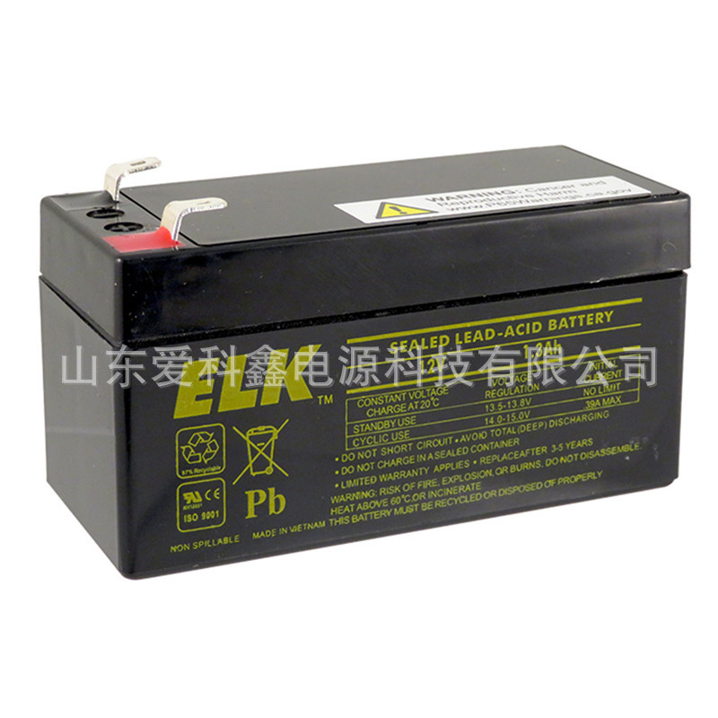 ELK蓄电池12V1.3AH 阀控式铅酸电池