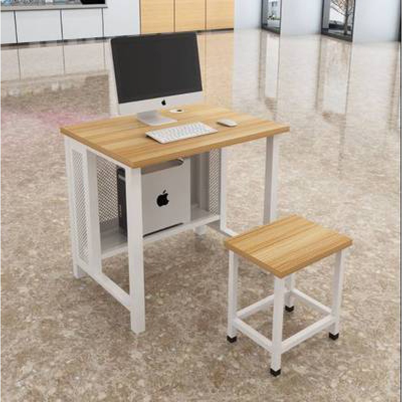 강철 1인용 컴퓨터 책상(후면 컴퓨터 스탠드)