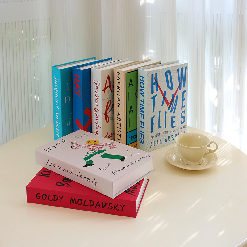 Ins Artificial Fake Book Props Ornaments Model Room Studio Soft Decoration Coffee Shop English Magazine Living Room Colorful System
