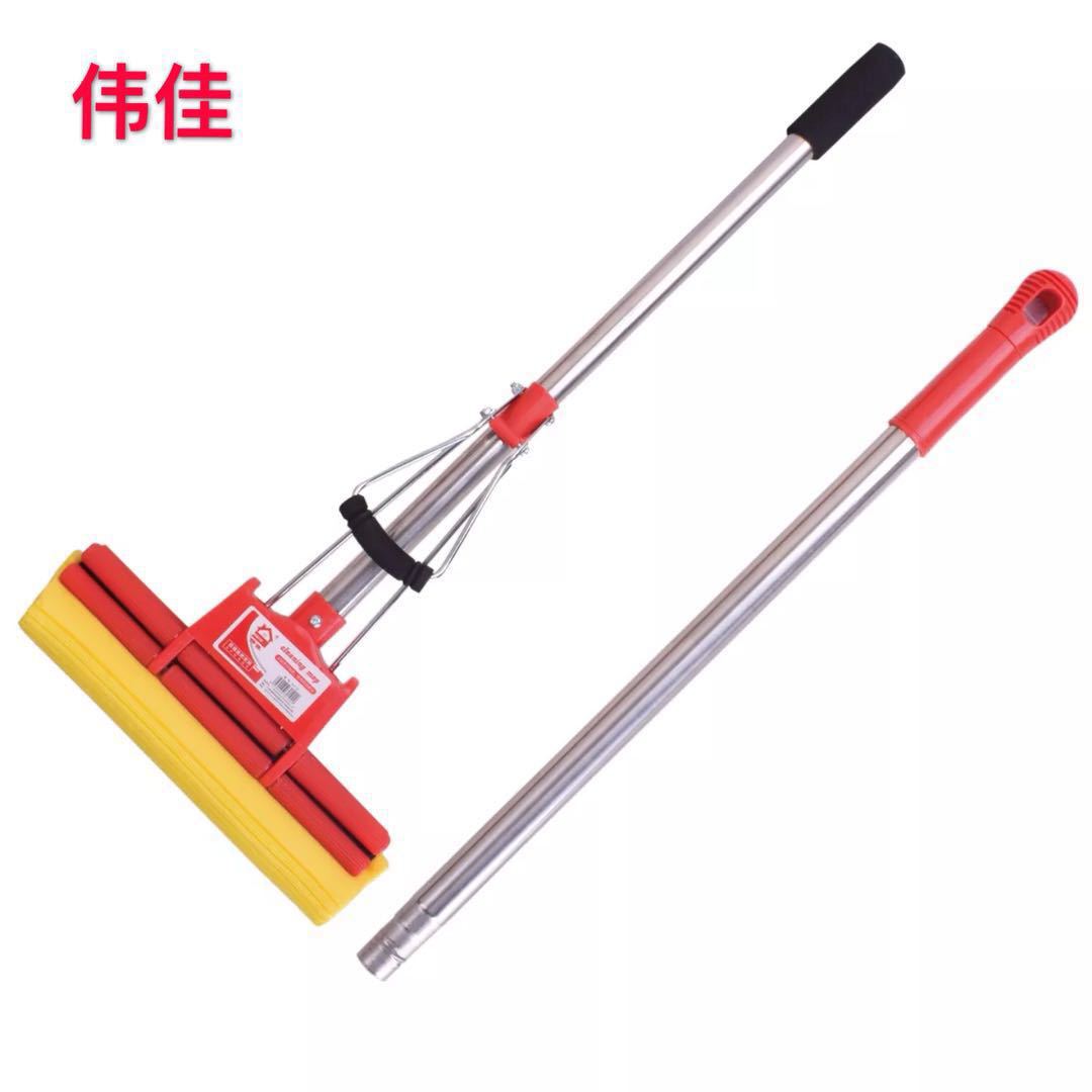 Weijia 102 trapeador de 27 cm trapeador de goma de doble presión trapeador de esponja absorbente sin lavado a mano