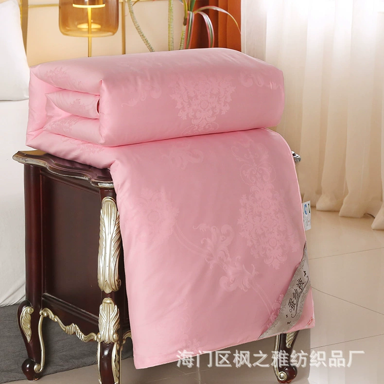 [纯棉80支被壳批发全棉内衬贡缎提花蚕丝被专用内胆套南通厂家直销]