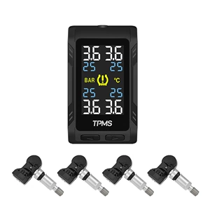 Acc/Usb Enerji Ekranı Təkər Təzyiqinə Nəzarət Sistemi Yapışqan Üslublu Üfüqi Şaquli Ekran TPMS