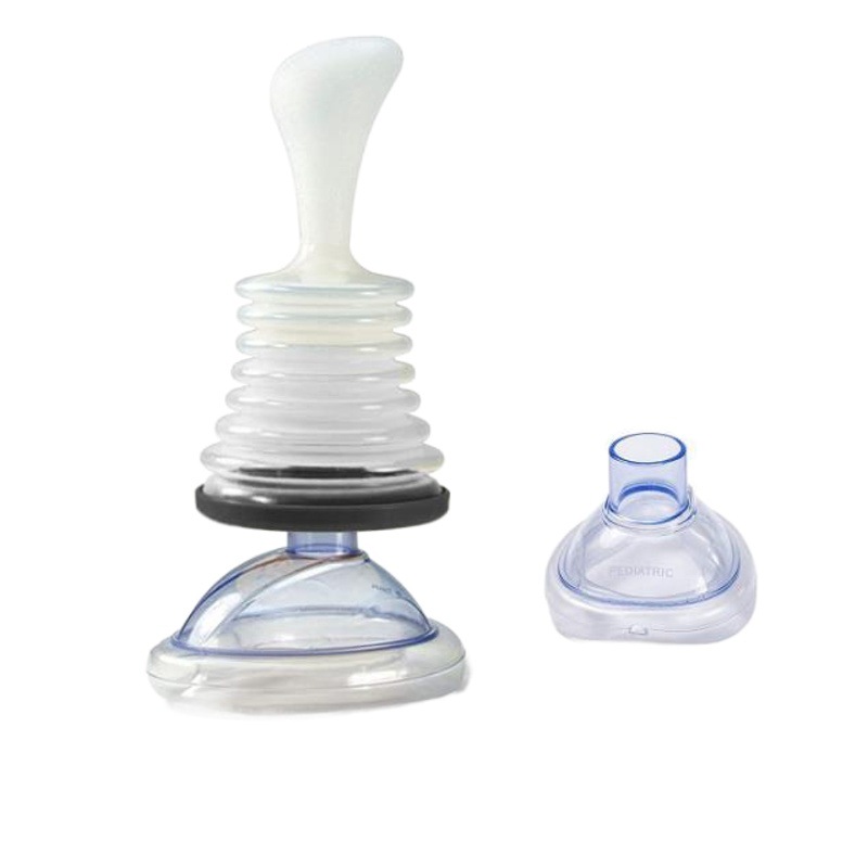 Sofocación de primeros auxilios máscara de entrenamiento transfronterizo en stock al aire libre Corazón Artificial capacidad vital entrenador de respiración