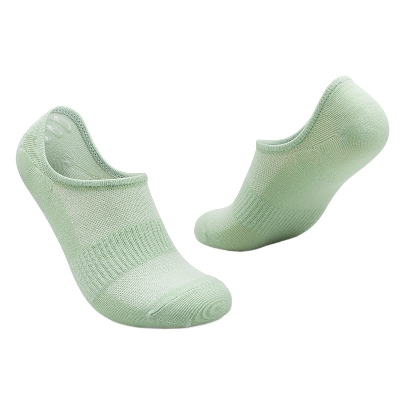 Calcetines deportivos invisibles Calcetines antideslizantes de corte bajo transpirables absorbentes de sudor calcetines de tobillo de algodón fino de verano para mujer