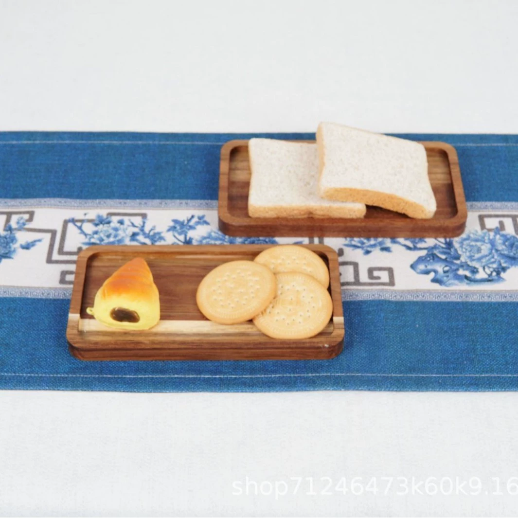 Прямые поставки с фабрики: поднос для закусок в отеле, квадратный деревянный поднос для дома, реквизит для фотосъемки, поднос из массива дерева.