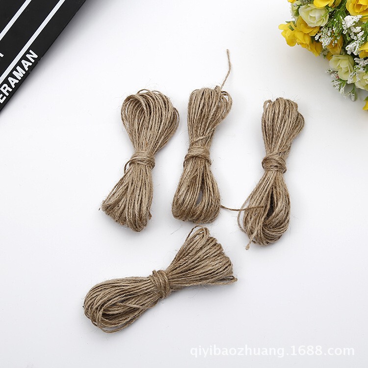Baking box packaging photo wall hemp rope DIY packaging decoration wholesale 20 m/roll in stock direct supply