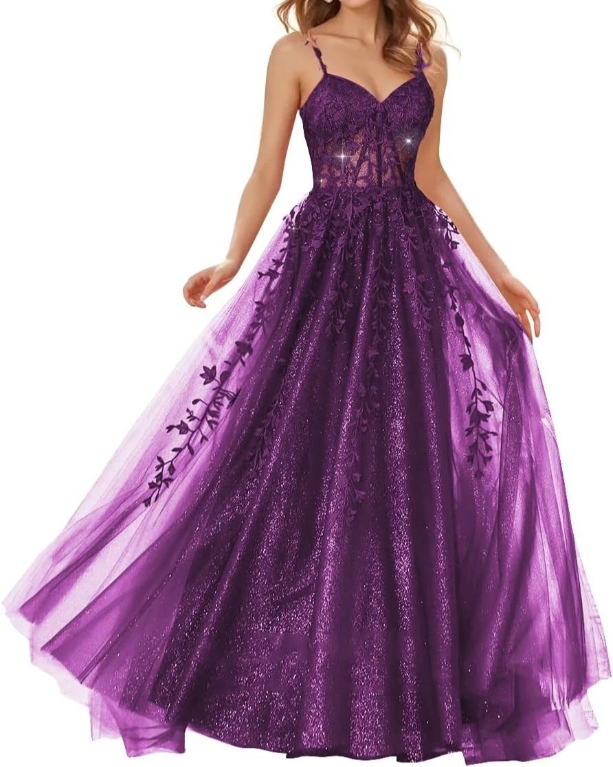 2026 nuevo vestido de tulle brillante transfronterizo vestido largo vestido de cuello en V vestido sexy