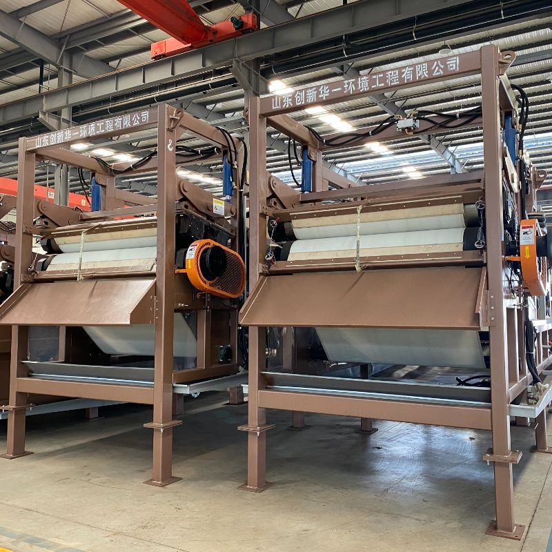 牛粪脱水高压带式压滤机 处理造纸椰糠纸浆木薯渣 出泥干度高