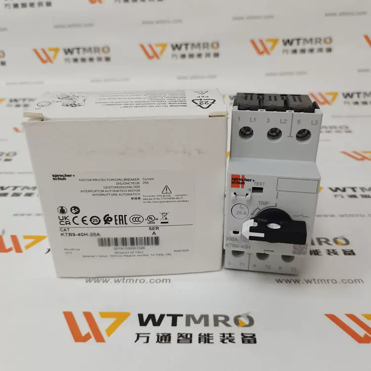 瑞士Sprecher+Schuh斯普雷彻 KTB9-40H-25A 电机保护断路器