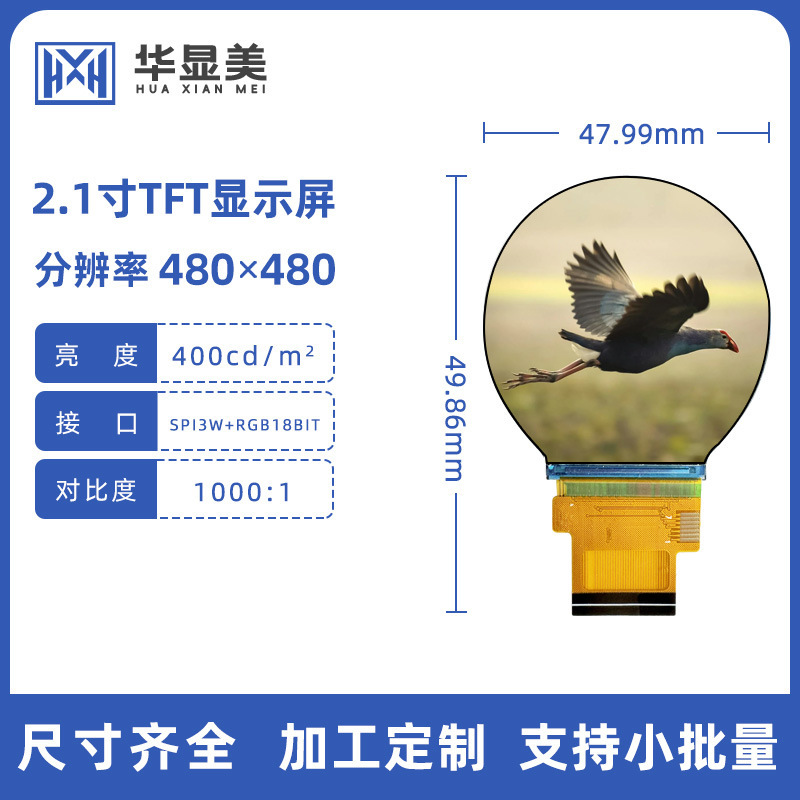 2.1インチ480x480-tftディスプレイ|undefined