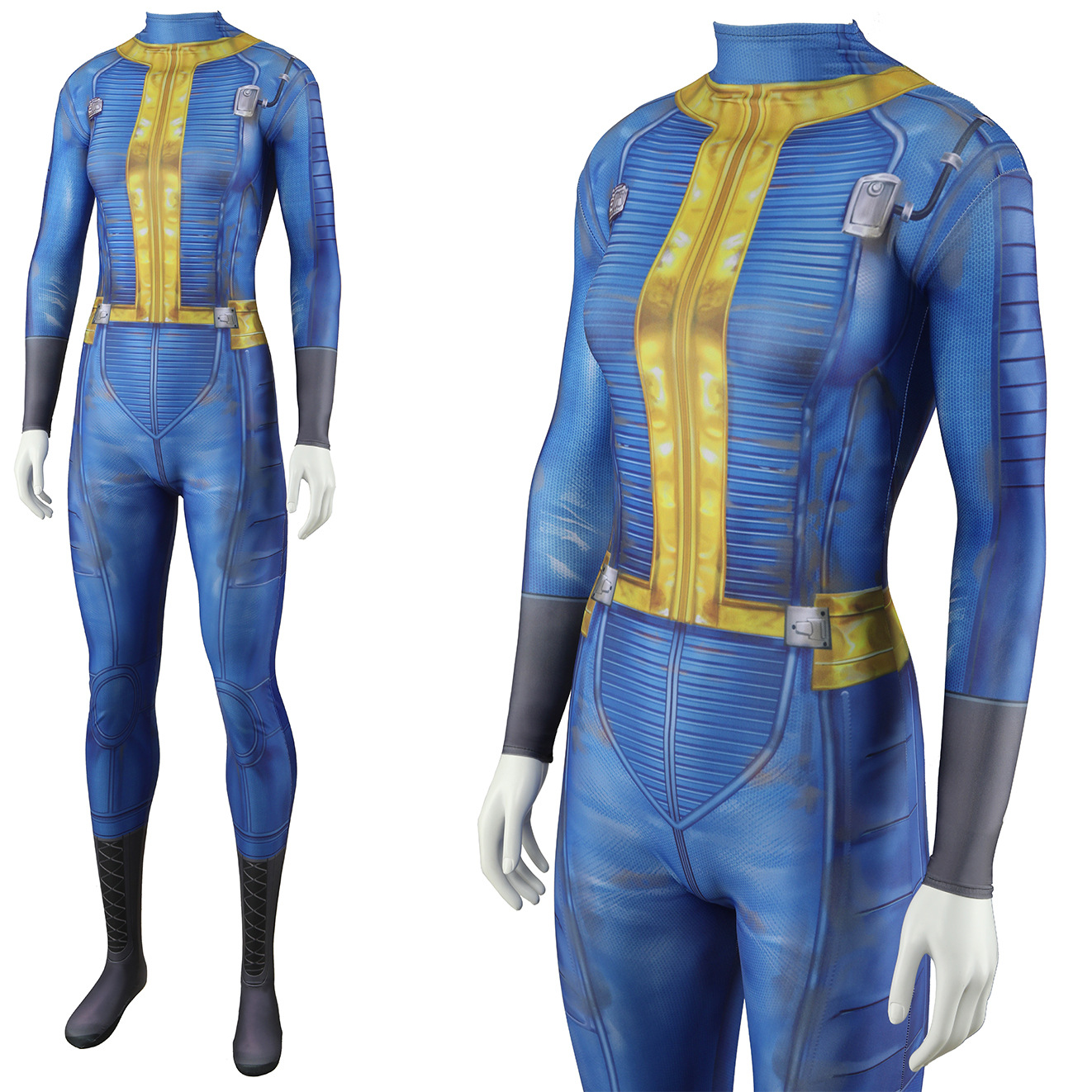 Fallout Vault Suit Cosplay Jumpsuit 111 Bodysuit Costume Adult Kids  Halloween | eBay