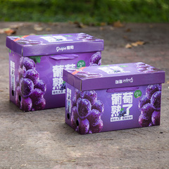 Charming Grape Packaging Box Sunny King Sunrose Sunny King Gift Box for 5-10 Pounds Factory Wholesale Grape Gift Box