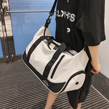 男女运动大容量瑜伽健身包潮牌休闲旅行包斜挎包干湿分离手提拎包