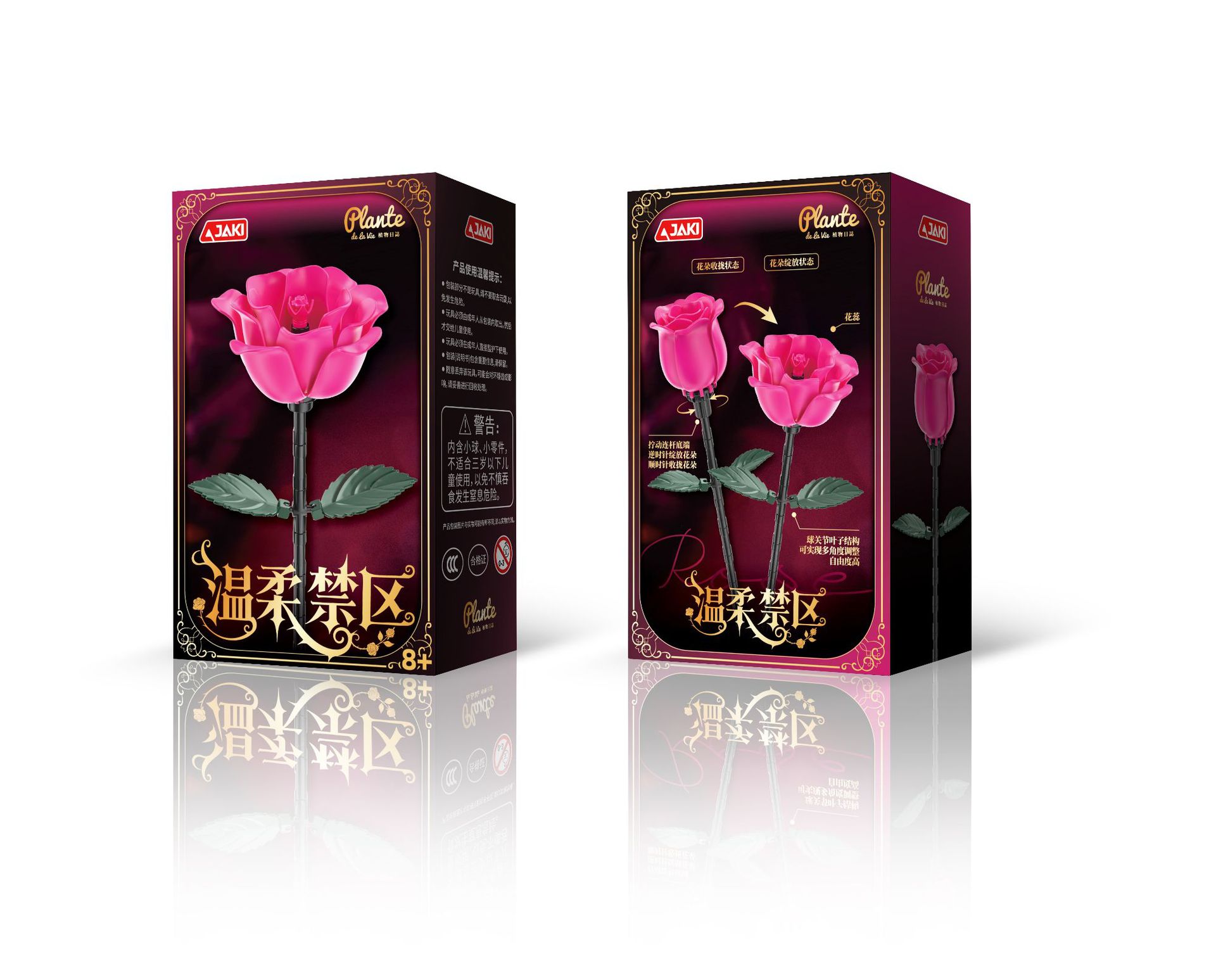 JAKI Jiaqi bloques de construcción suculenta olla montaje decoración interior simulación flor planta juguete lindo regalo la muchacha