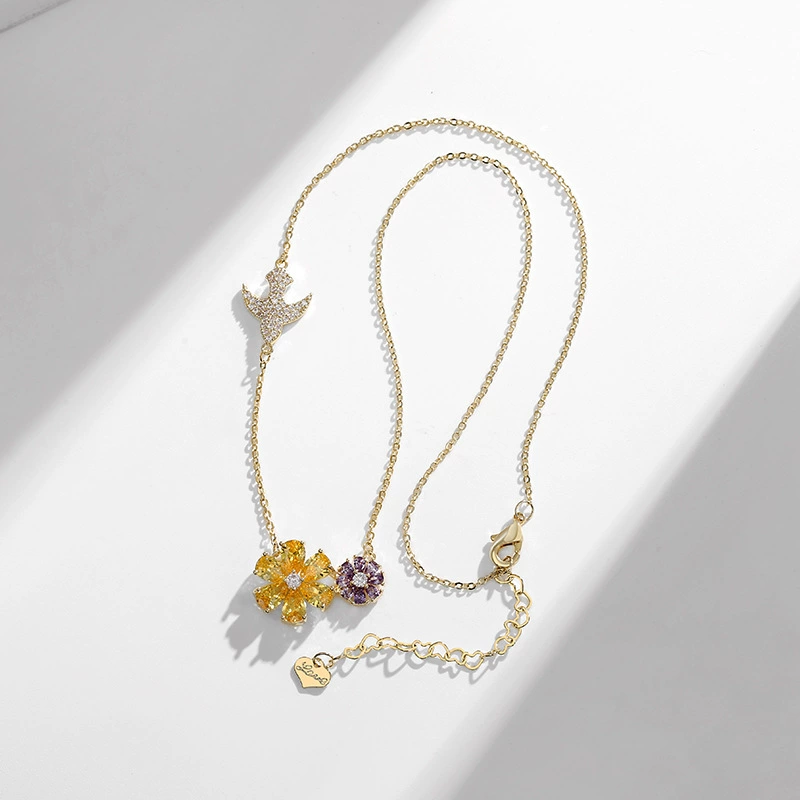 金魅 Silver needle, цветочные серьги, модный набор дизайна, образец серебро 925, коллекция 2022