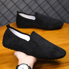 Shoes for men, Korean style trendy breathable canvas shoes for men, old Beijing cloth shoes, casual and versatile lazy shoes, beanie shoes for men