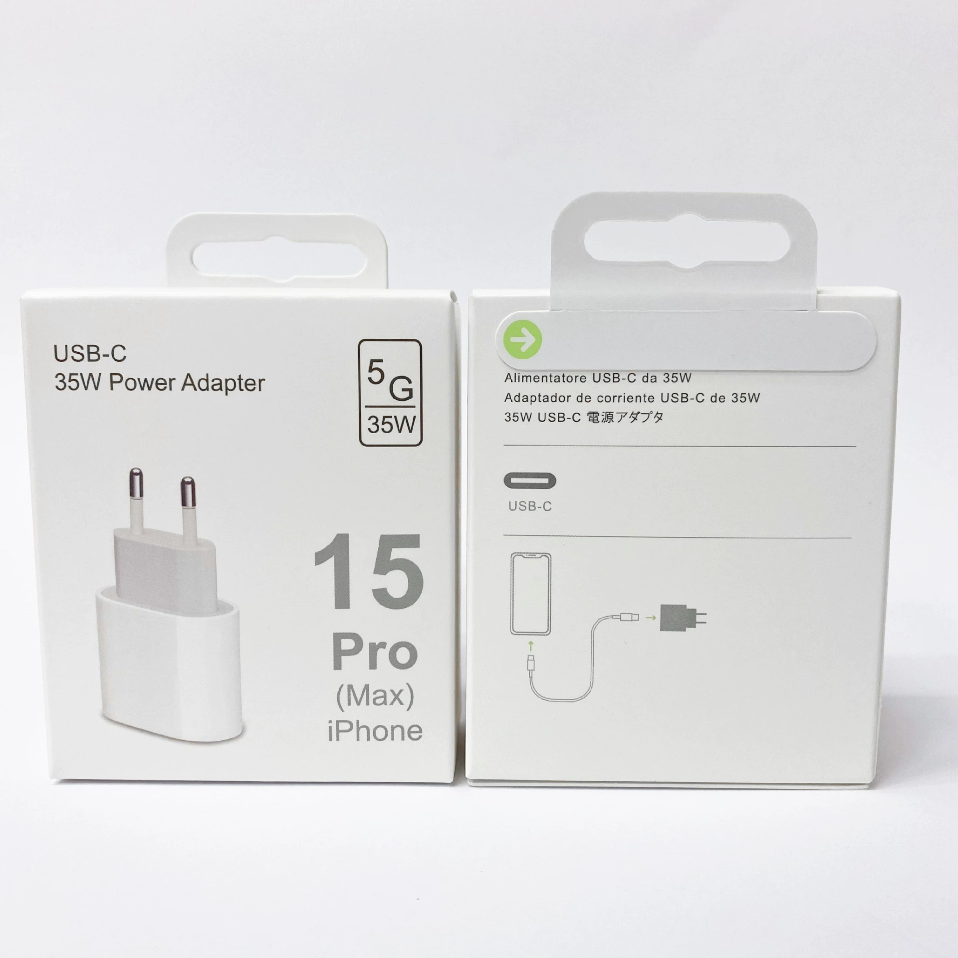 Apple 15 зарядная головка упаковка 35 Вт PD линия наушники зарядная головка костюм упаковочная коробка цвет коробка тип-c