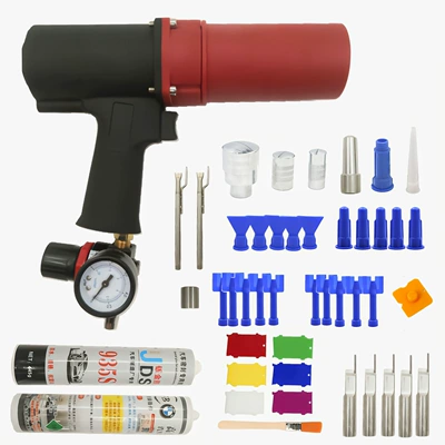 Cross-border pneumatic glass glue gun for sheet metal, 310ml, for door edges, hood sealing, glass hard tube spraying, sheet metal glue gun