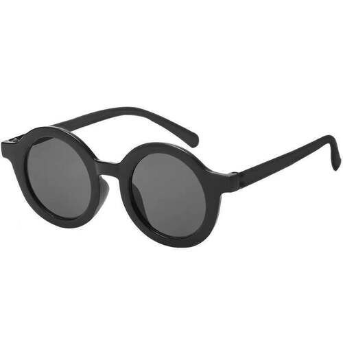 Children's sunglasses for boys and girls, retro versatile round frame glasses, fashionable and cute sunglasses for babies, anti-UV sunshade