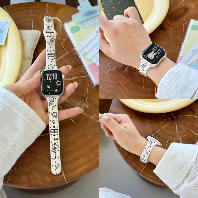 Cartoon Silicone Watch Strap Suitable for Apple S10 Watch S11Iwatch9 New Model Applewatch8Se Cartoon Silicone Watch Strap Suitable for Apple S10 Watch S11Iwatch9 New Model Applewatch8Se