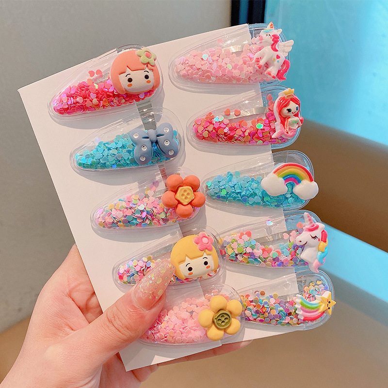 Bebé súper lindo clip tocado fruta de los niños pequeño clip horquilla rota de la niña linda verano Bangs horquilla accesorios para el cabello