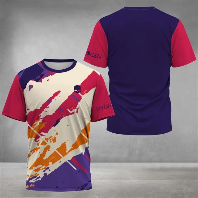 2025 venta caliente moda 3D impresión digital para hombres deportes deportes suelta transpirable manga corta cuello redondo camiseta en stock