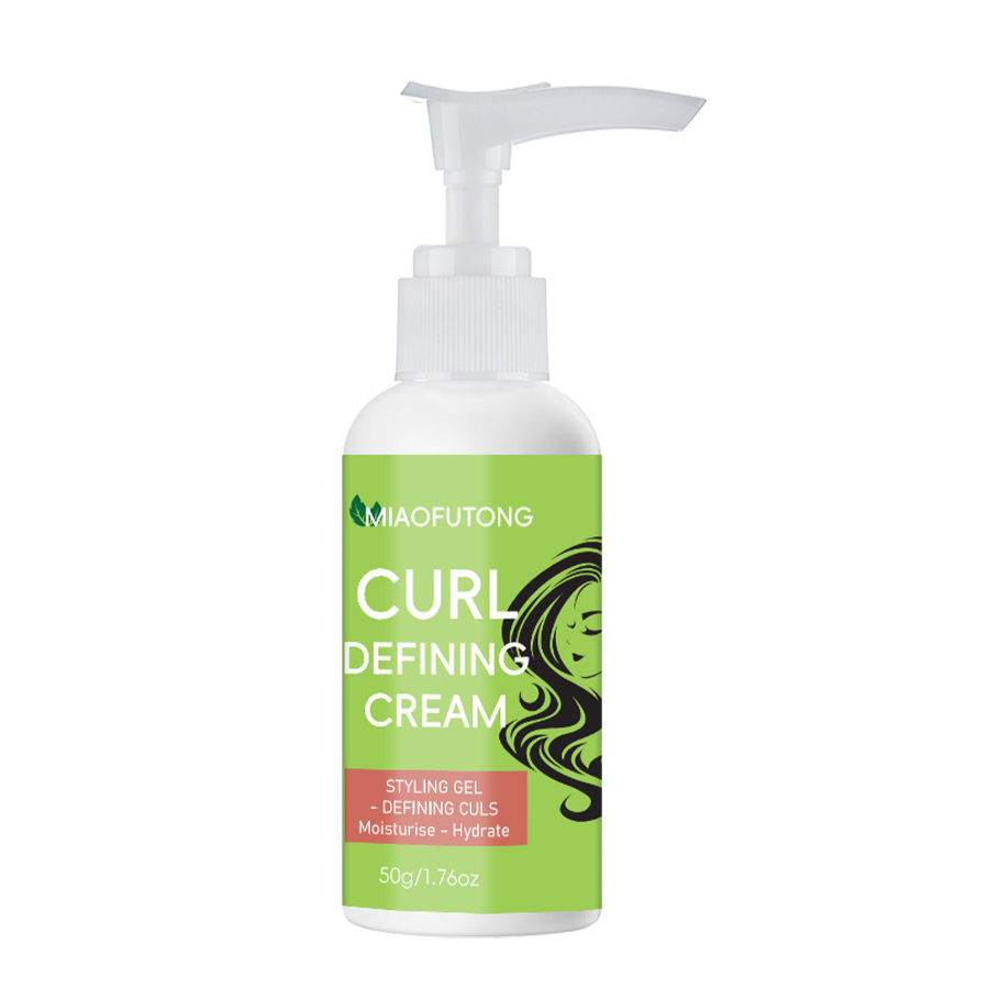 Especial transfronterizo para CURLDEFINING CREAM Crema de cabello rizado hidratante y esponjoso, modelado y modelado sin elastina dura image 6