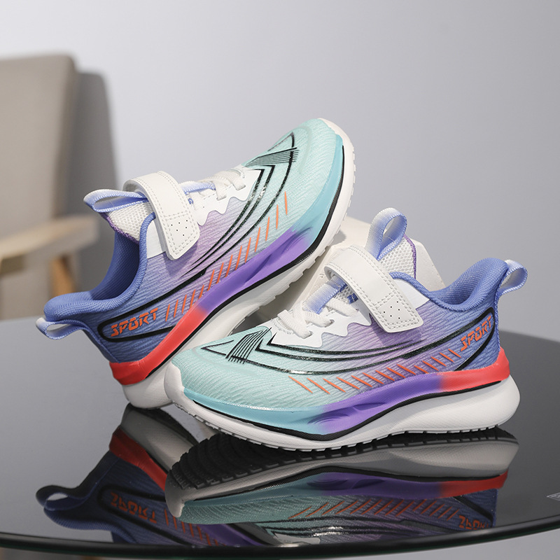 Serie de conejos rojos para niños 7pro zapatos de carrera respirables de malla de niños velcro para niños zapatos antideslizantes Putian