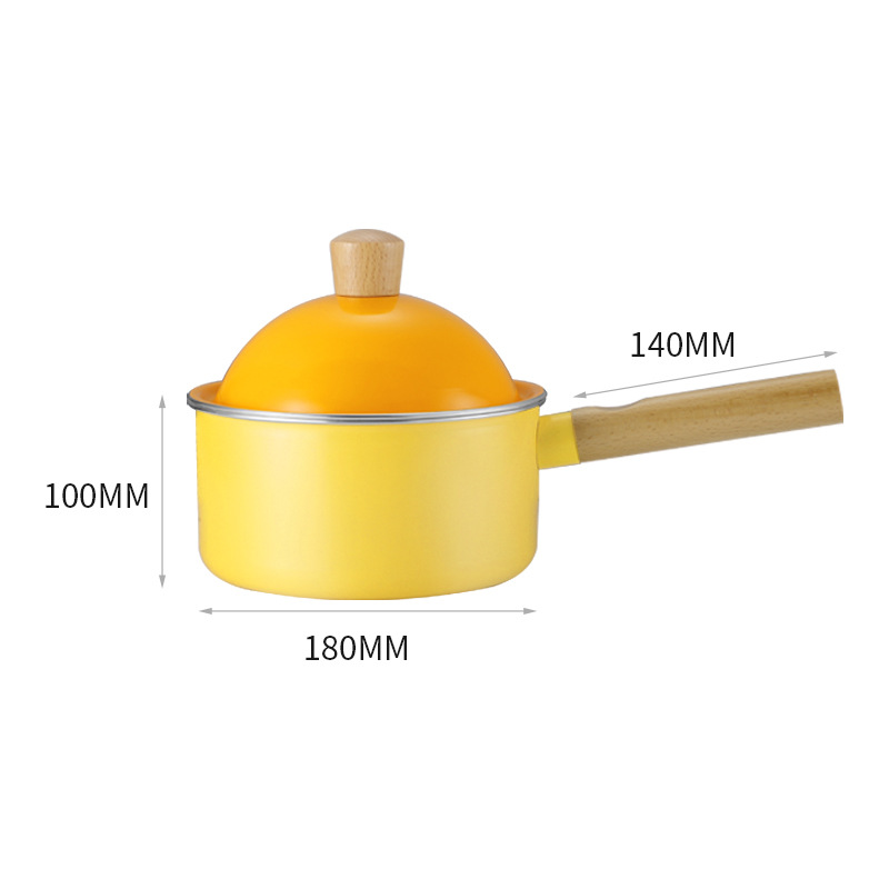 Nuevo estilo japonés leche olla antiadherente pan fideos instantáneos bebé suplemento de alimentos olla maifan piedra leche olla hogar wok venta al por mayor