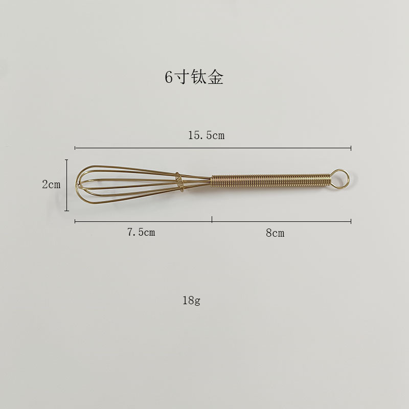Stainless Steel Manual Egg Beater With Titanium Coating Durable_voghion.com