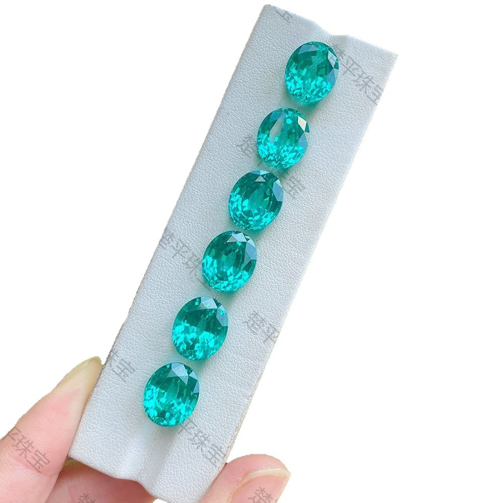 パライバ楕円形裸石メーカー直販パライバ戒面主石宝石象眼用卸売り可能