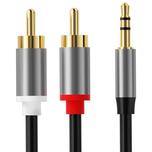 Audio cable 1/2 3.5mm to double lotus audio cable computer mobile phone connection cable rca 1/2 audio cable