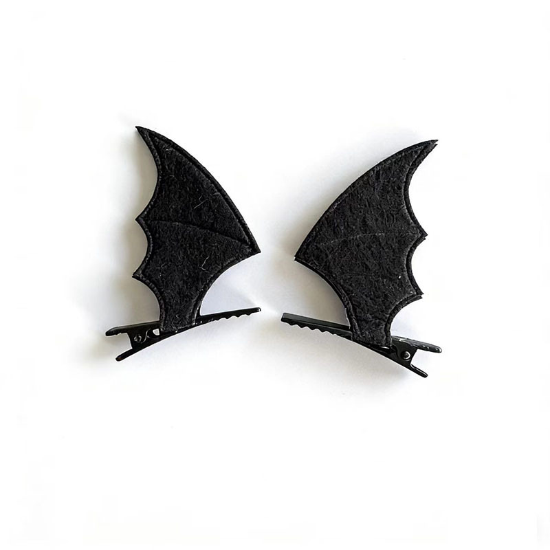Cross-border Halloween tocadillos murciélagos clipes de cabello conjunto hornos de demonios extraños accesorios de fiesta hojas de cabello