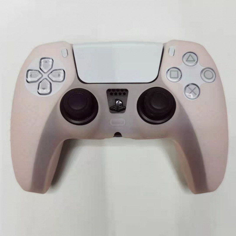 Adecuado para Black Myth Goku PS5 Gamepad Funda protectora de silicona con puntos antideslizantes Puro color mezclado camuflaje inalámbrico