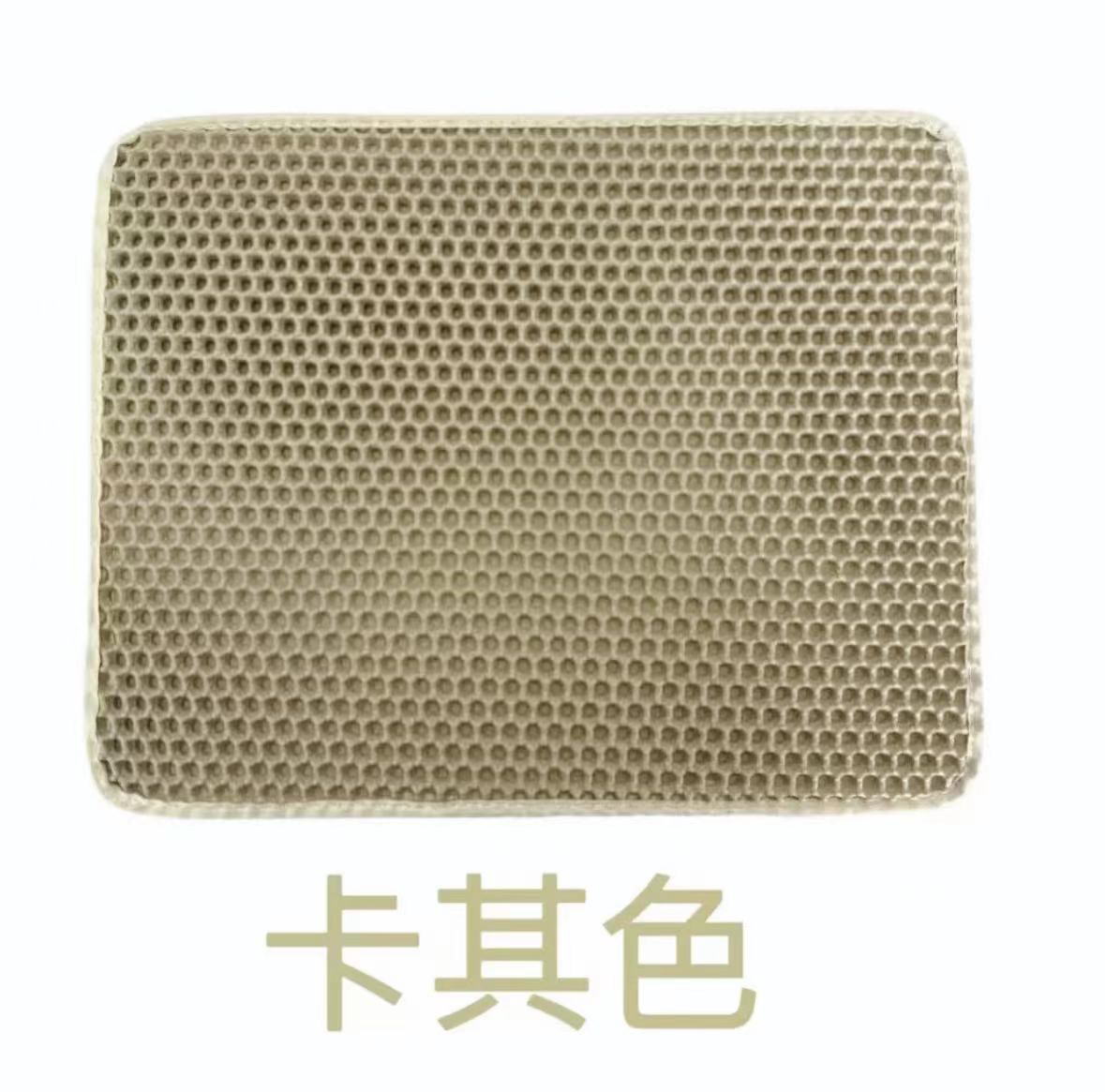 Fabricantes de suministro de doble capa Eva alfombra de arena para gatos mascota caja de arena estera de filtro antideslizante resistente al desgaste resistente a los arañazos estera de control de arena para gatos