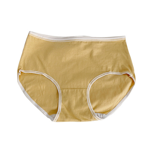 女士纯棉内裤女全棉裆中高腰透气女生收腹大码三角短裤头学生少女