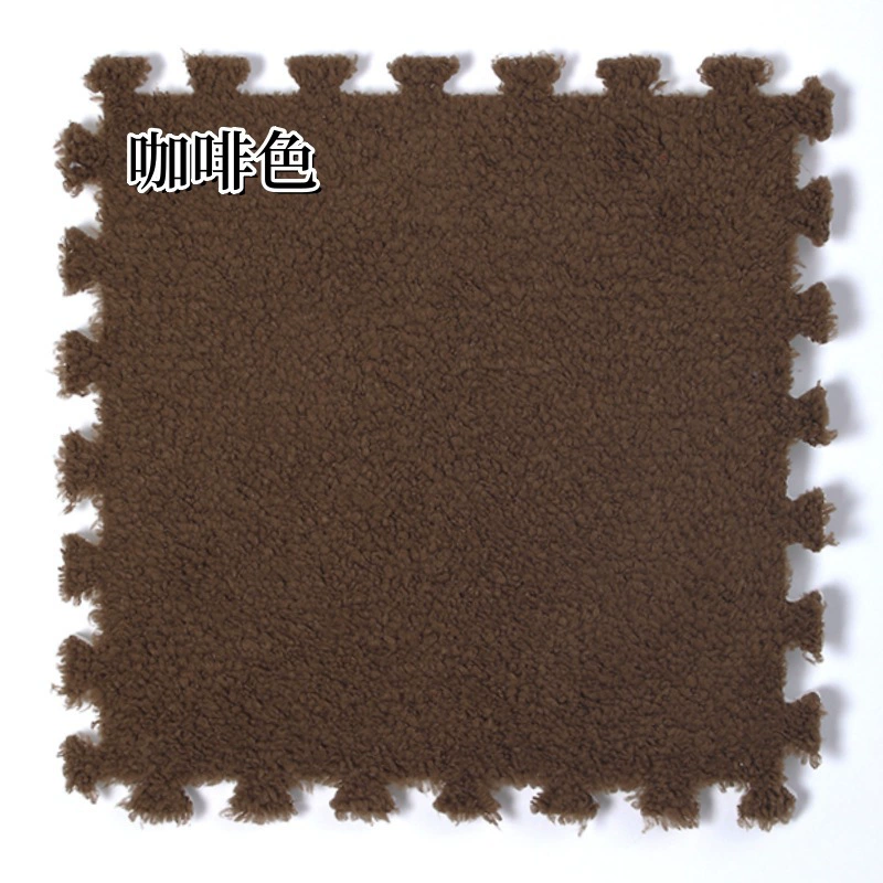 Плоский коврик (INS) 30×30×1.2 см, плюшевые Interlocking плитки для спальни девушки и прикроватной зоны
