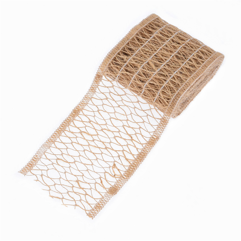 Nuevo Amazon transfronterizo hueco retrógrado tela de lino encaje decoración del hogar jardinería tela de tela cuadrada 3 yardas