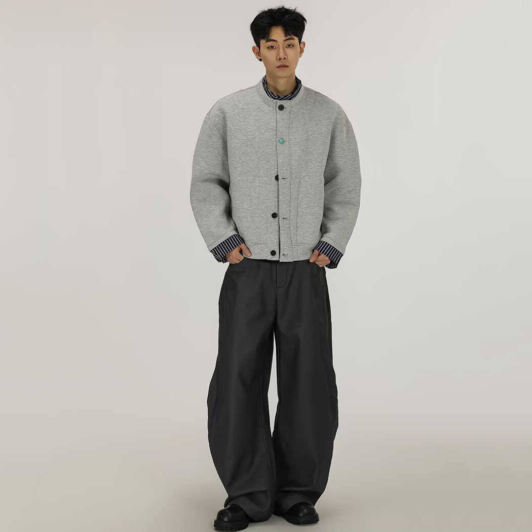 Falsa camisa de dos piezas de suéter masculino a cuadros empalmado primavera y otoño viejo estilo de dinero perezoso cardigán chaqueta de fábrica transfronteriza al por mayor