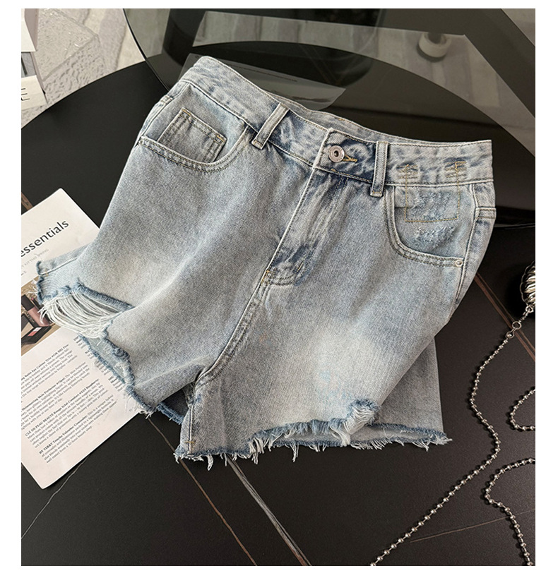 Women's Clothing Sweet Fashion Casual Suit For Women Summer New Round Neck Printed Embroidered T Shirt Loose Denim Shorts Two Piece Suit Trendy_ecoleips.com
