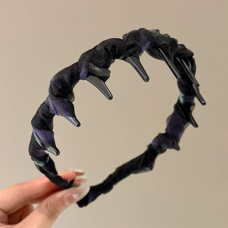 Diadema alta para mujer, nueva colección 2026, accesorio para el cabello estilo Chanel francés, elegante banda ancha para el cabello.