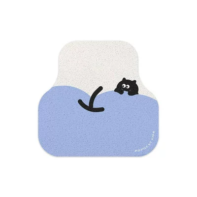 Mats, Dirt-Scraping, Anti-Stain, Wear-Resistant, Avtomobil döşəmə paspasları - apple-kitten-single-back-row-silk-circle-5050cm