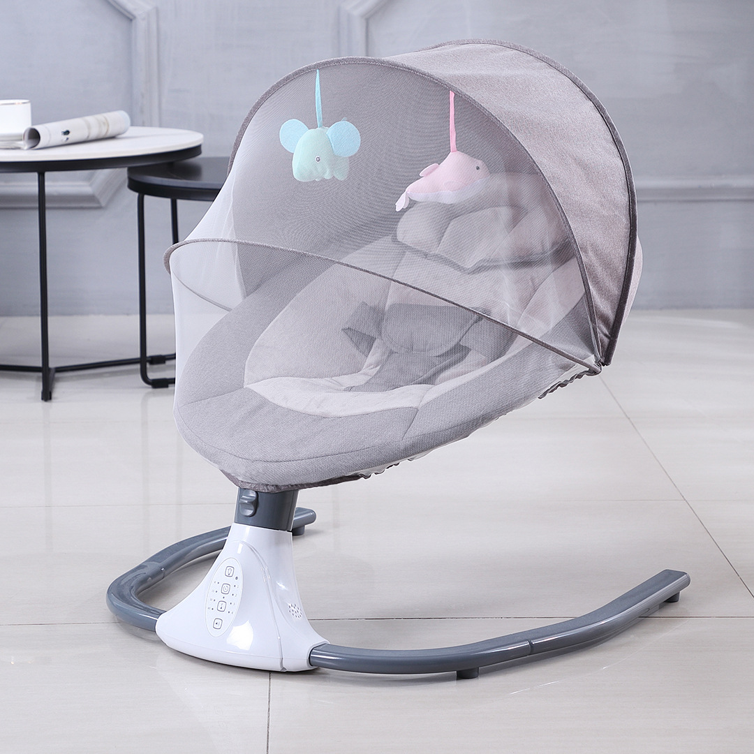 Baby electric rocking chair cradle source manufacturer directly provides cross border cradle to coax baby to sleep newborn comfort chair crib