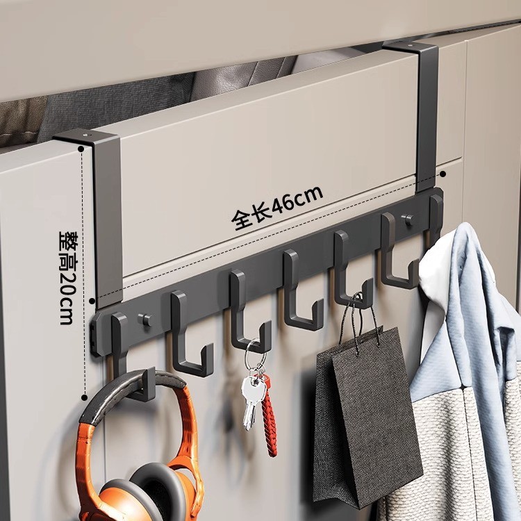 Gancho de puerta trasera tipo puerta trasera sin perforación percha de ropa percha de ropa percha de entrada percha de pared percha de ropa percha