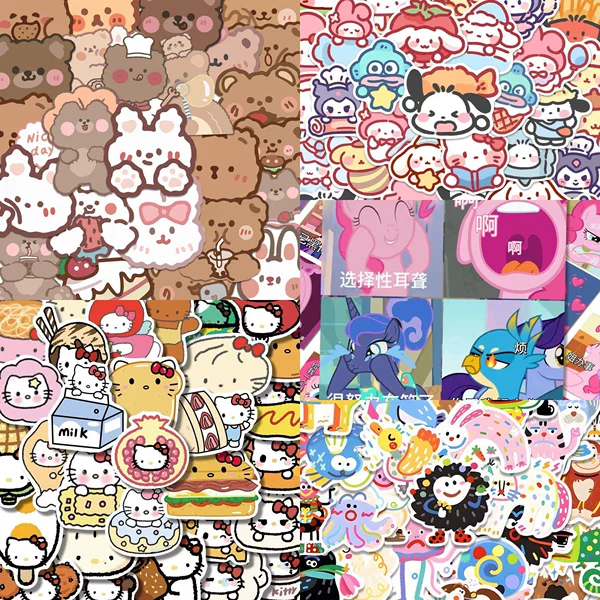 500 photos: Bear and Rabbit+Gourmet KT+Sanrio+Pony+Animals Normal: OPP bag