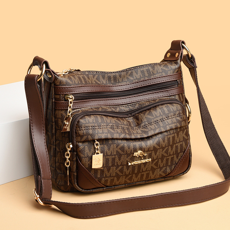 Lanzhixin kangaroo middle-aged women's bag 2024 new women's shoulder bag fashionable all-match mother-in-law bag crossbody Lanzhixin kangaroo middle-aged women's bag 2024 new women's shoulder bag fashionable all-match mother-in-law bag crossbody