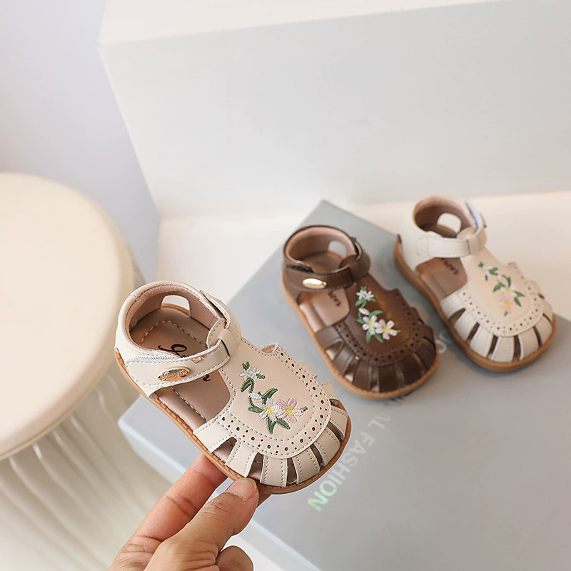 Children's sandals, summer footwear, children's bag, shoes for princess girl's, 2-3 years, soft sole, western style